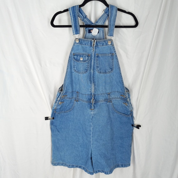 Vintage 1990s Jordache Denim Overall Shorts Dunga… - image 2