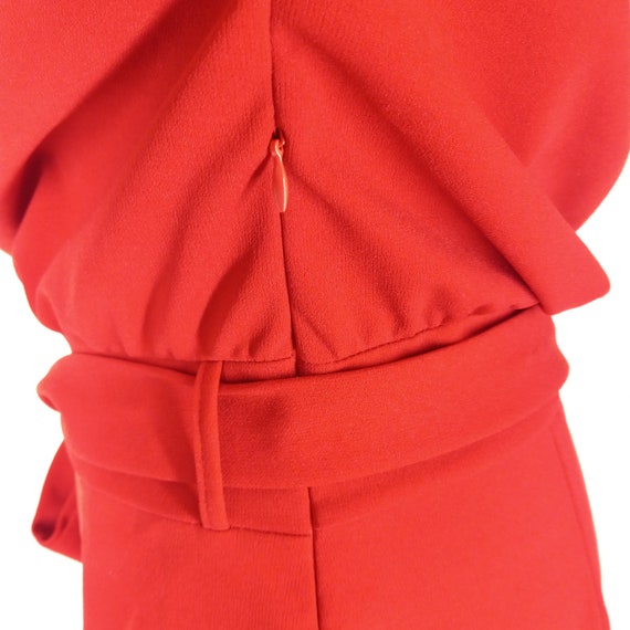 Vintage 1990s Retro Red Jumpsuit Pantsuit Romper … - image 8