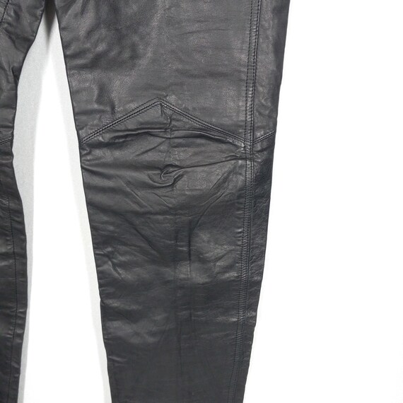Ladies vintage 1990s black leather pants Mode Spe… - image 6