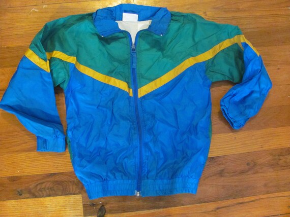 Red yellow deals blue green windbreaker