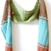 Long Scarf, Crochet Pattern, Over Sized, Boho Chic, Zig Zag, Ripple Pattern, Pom poms, Easy Crochet, Beginner Scarf, Double Knit, Wool Yarn