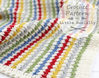Beginner Crochet, Photo Prop Pattern, Lounge Blanket, Baby Afghan, Lap Blanket, Newborn Swaddle, Crib Bedding, Nursery Decor, Unisex Blanket