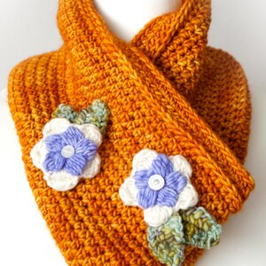 Crochet Cowl, Scarf Pattern, Country Style, Knit Flower, Winter Neck Warmer