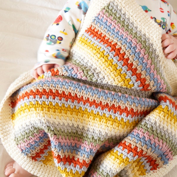 Baby Afghan Patterns, Easy Crochet, Beginner Pattern, Boy Blanket, Newborn Shawl, Toddler Blanket, Photo Prop, Housewarming Gift, Easy Make