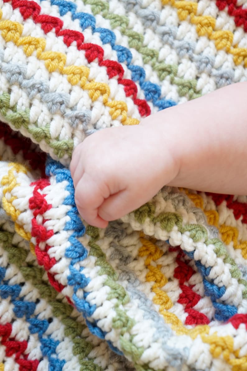 Beginner Crochet Photo Prop Pattern Lounge Blanket Baby Etsy UK