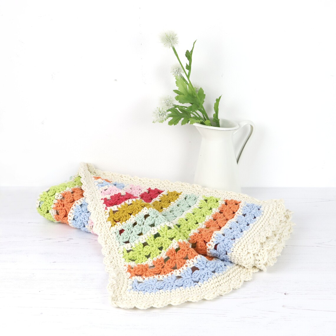Crochet Pattern Blanket Flower Power Blanket Pattern for Etsy