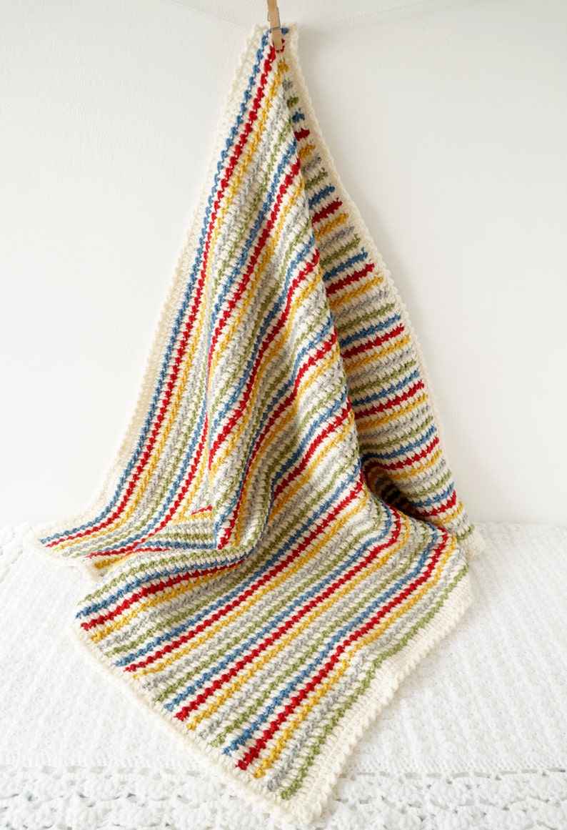 Beginner Crochet Photo Prop Pattern Lounge Blanket Baby Etsy UK