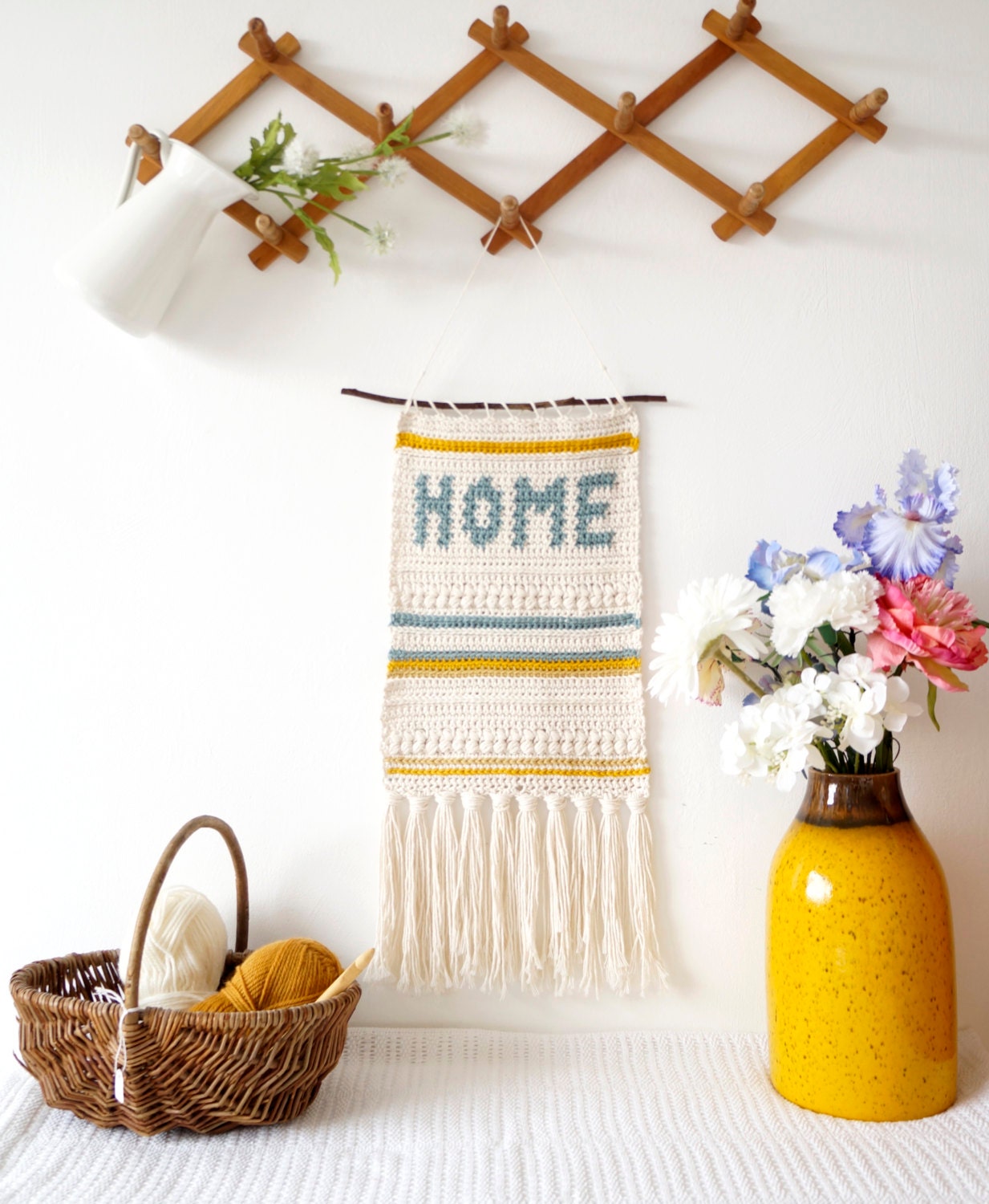 Modern Crochet Pattern Decoration Wall hanging Home