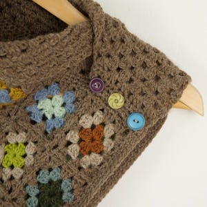 Granny Square Scarf Crochet Pattern, Shawl Pattern, Crochet Scarf, Crochet Cowl, Pattern for Crochet, Crochet Gift, Granny Crochet Pattern image 2