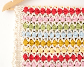 Baby Afghan Blanket, Crochet Pattern, Photo Prop, Bed Throw, Lap Cover, Baby Swaddle, Easy Crochet Pattern, Home Decor, Moving House Gift