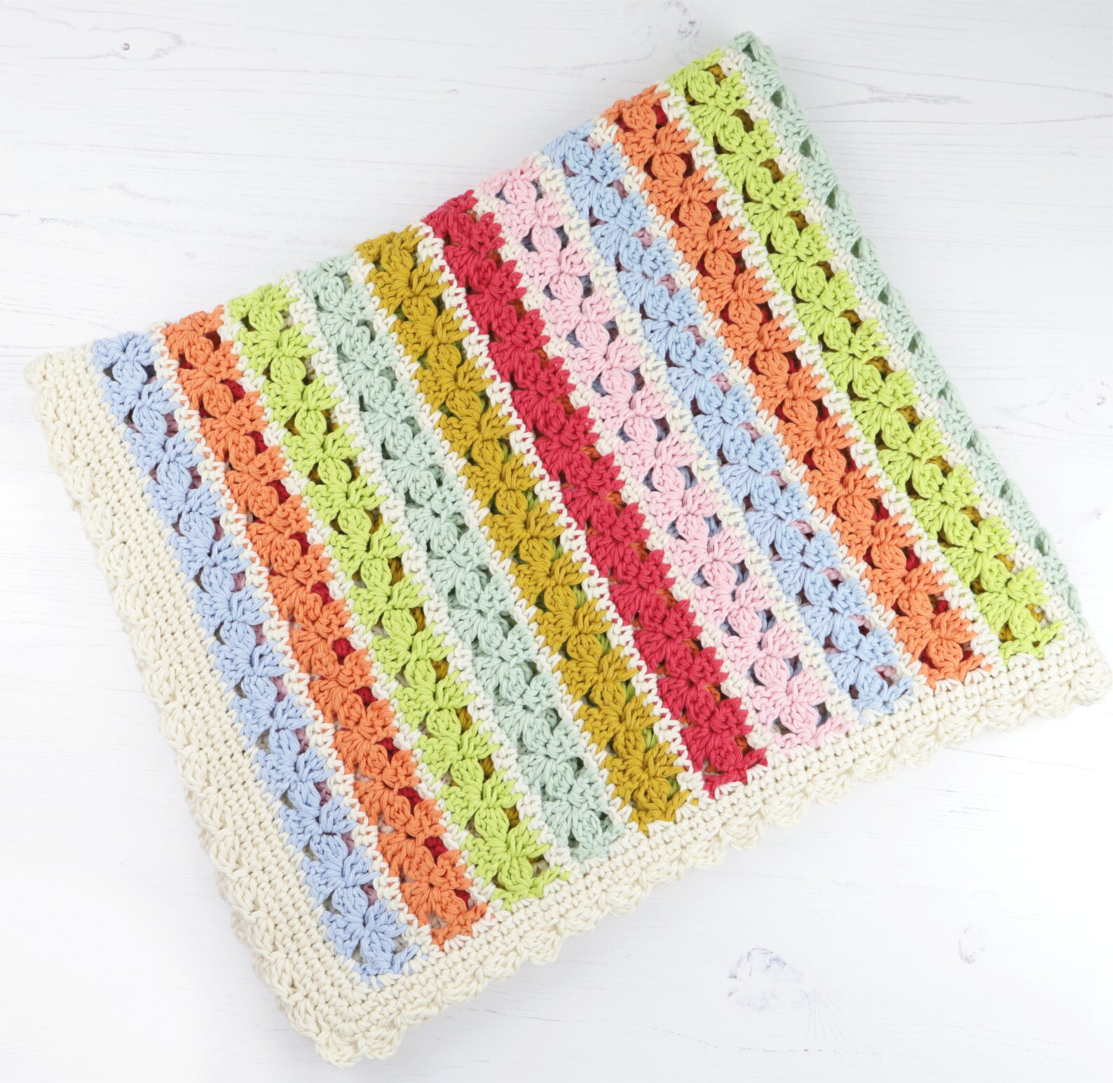 Crochet Pattern Blanket Flower Power Blanket Pattern for Etsy