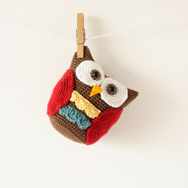 Owl Amigurumi - Crochet Tutorial - Woodland Pattern - Bird - Animal - Boys Toy - For Girls - Easy to Make - Digital PDF - Stocking Filler