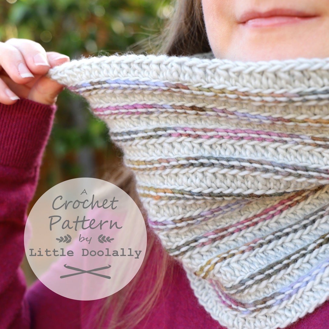 Crochet Pattern for Winter Cowl Grey Cowl Crochet Scarf - Etsy