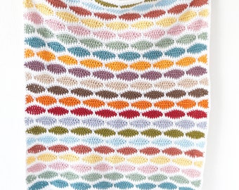 Crochet Pattern, Blanket Pattern, Easy Crochet, Beginner Pattern, For Beginners, Wave Pattern, Chevron, Easy to Make Afghan Patterns Crochet