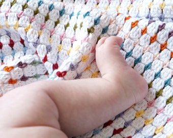 Gemakkelijk deken patroon, baby beddengoed, witte deken, meisje kwekerij, swaddle deken, volwassen lap Afghaanse, beginner patroon, pasgeboren cadeau