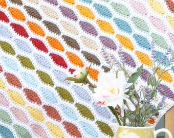 Bertie Blanket, Crochet Pattern Blanket, Afghan Pattern for Crochet, Pattern Beginner, Easy to Make, Baby Blanket, Pattern Crochet, Bright