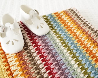 Easy Baby Blanket, Crochet Pattern, Adult Afghan, Including Multiples, Bed Throw, Baby Swaddle, Receiving Blanket, Modern Farmhouse