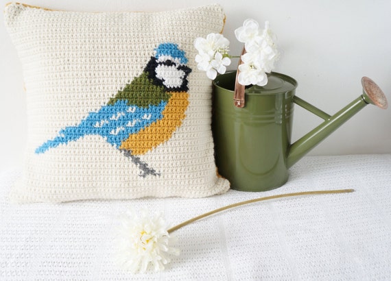 Christmas Finches DIY Latch Hook Pillowcase Making Kit For Adults