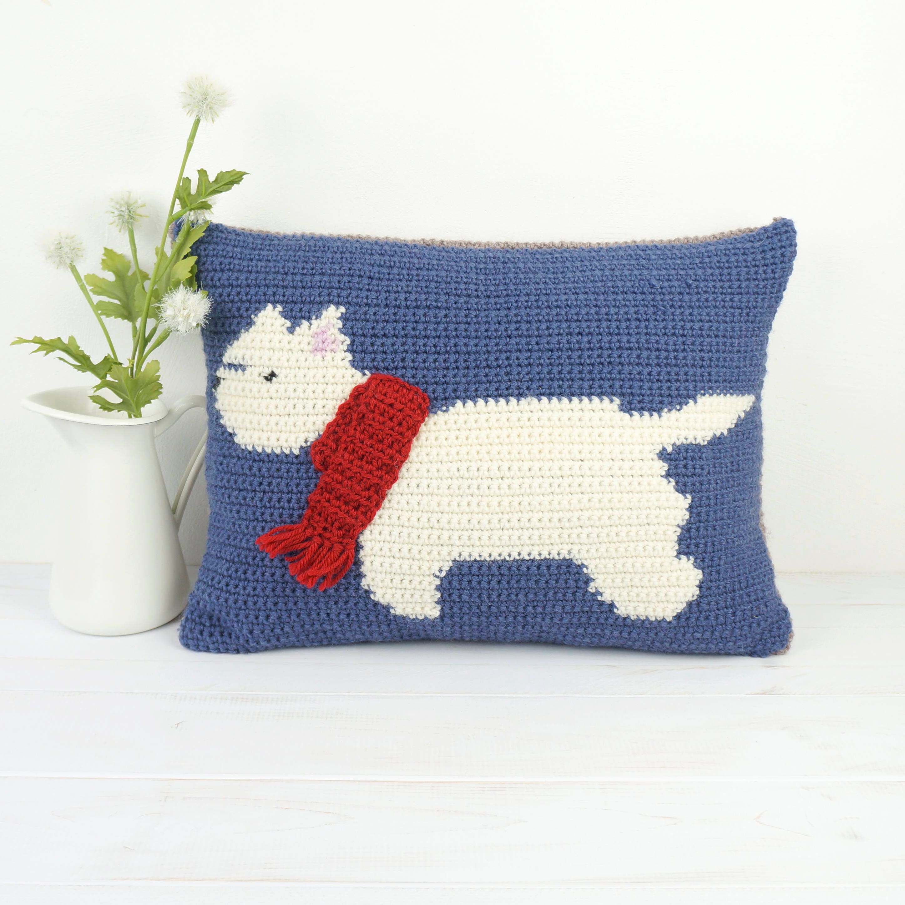 Dog Crochet Pattern Crochet Pillow Pattern Pattern for Etsy