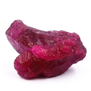 Red Ruby Rough Crystal Gemstone 450 Ct, Natural Top-Quality Mozambique Uncut Rough, Best Quality for Artisan Collective, Certified Ruby