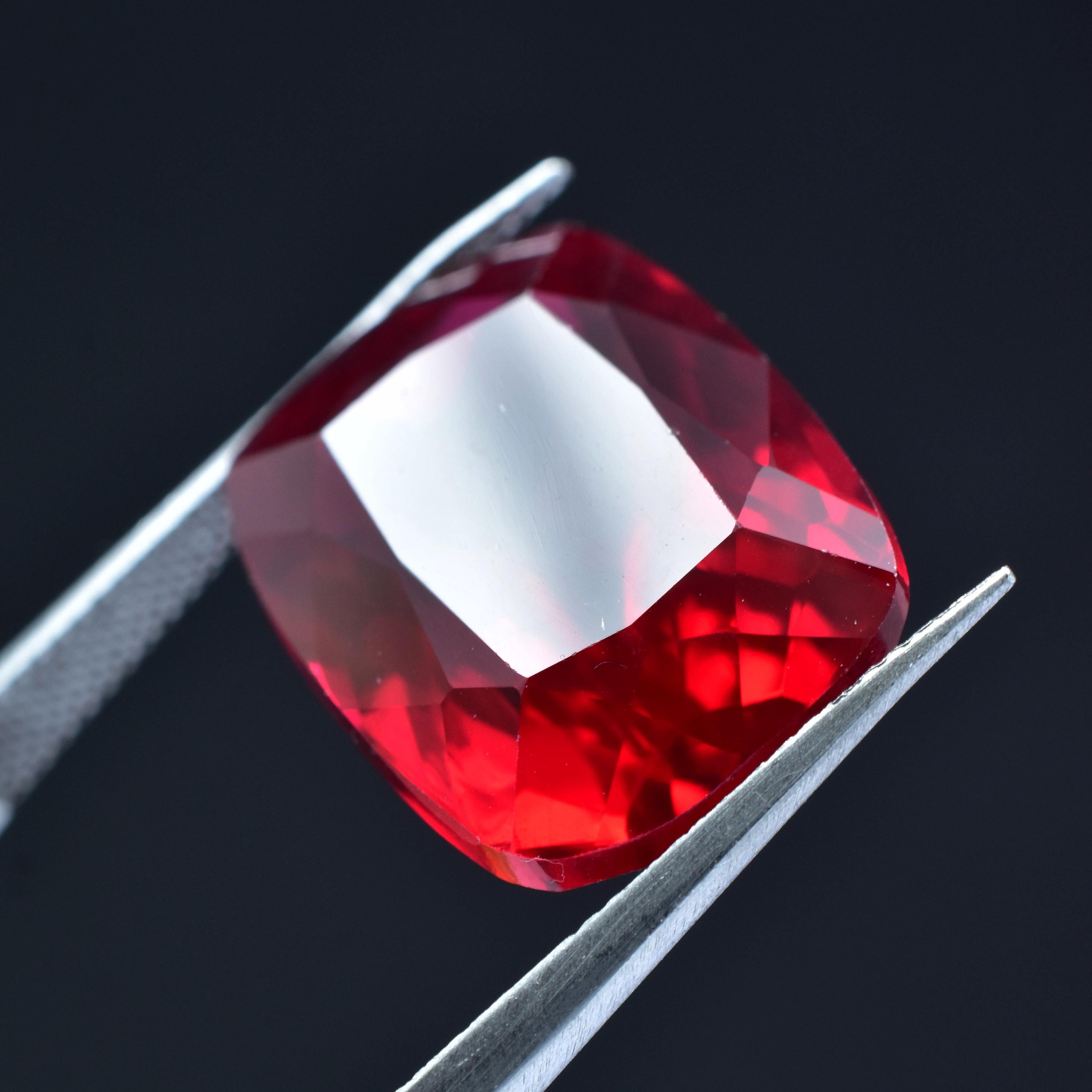 Perfect Ruby Certified Bloody Red Ruby 8.80 Ct Cushion Shape | 13x10 Mm Natural ...