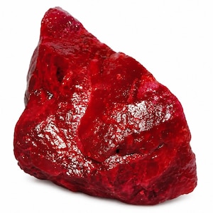 Rubí rojo africano en bruto 1000-5000 ct/1 kg / Rubí en bruto sin tallar / Trozo de rubí rojo natural en bruto certificado / Gema en bruto de Artisan Collective