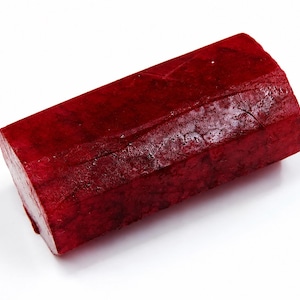 Rubí rojo natural en bruto de 450 quilates, gemas sin tallar, rubí africano en bruto CERTIFICADO, excelente para tallar y trabajar, envío gratuito incluido.