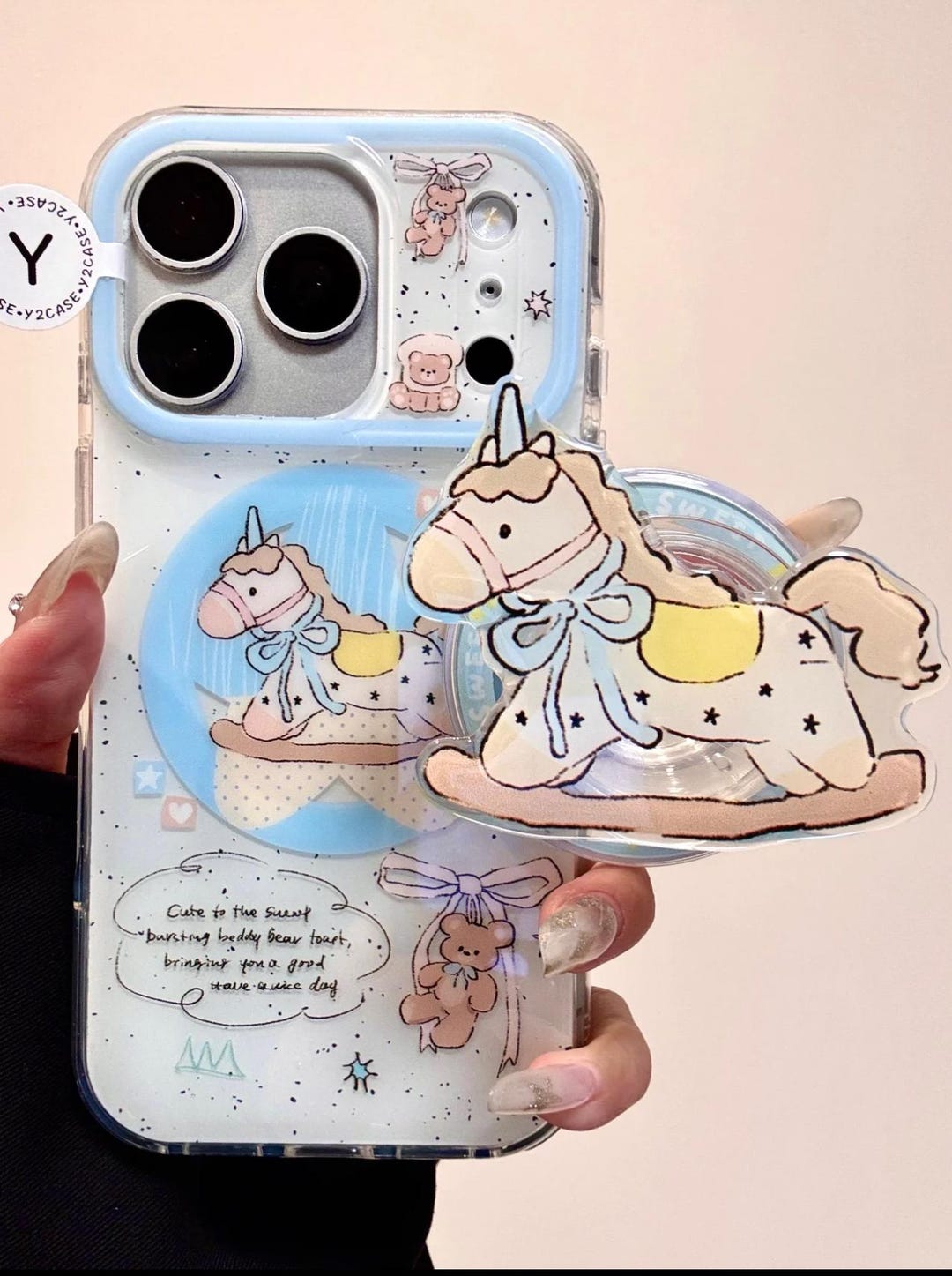 Cute Carousel Magsafe iPhone 17 16 15 14 Pro Max Case, Shaker Grip ...