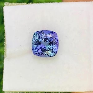 9.40 Ct Extremely Rare Natural Blue Tanzanite – Cushion Cut Certified Loose Gemstone image 7
