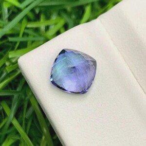 9.40 Ct Extremely Rare Natural Blue Tanzanite – Cushion Cut Certified Loose Gemstone image 6