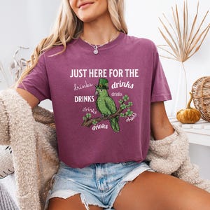 Comfort Colors® Just Here For The Drinks Shirt, Guinness Beer Martini Lover, Funny St Patrick Day Shirt, Parrot St Patricks Day image 11