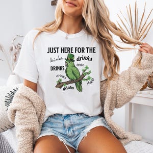 Comfort Colors® Just Here For The Drinks Shirt, Guinness Beer Martini Lover, Funny St Patrick Day Shirt, Parrot St Patricks Day image 8