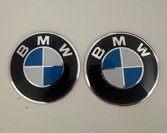 Coppia di loghi per serbatoio di moto BMW Classic da 7 cm, blu e bianco. Emblema/stemma da 70 mm per serbatoio di moto BMW R GS GSA (Adventure) 1250 1200.