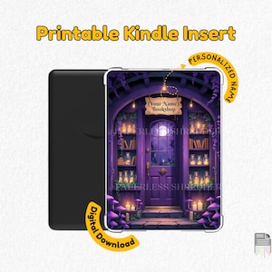 Utskrivbara Kindle-bilagor Kindle Planner-bilagor Läsjournal Digital Kindle Paperwhite och Kindle Basic Clear Case Design för bokälskare