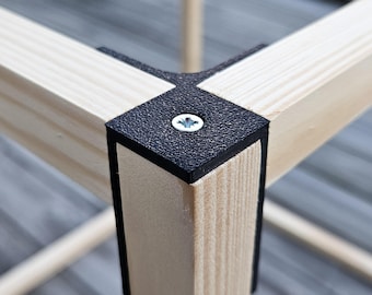 Custom Wood Connectors – Flush Fit Corner Brackets for Square Profiles | PETG Strong Joints for DIY Furniture, Shelves & Modular Frames