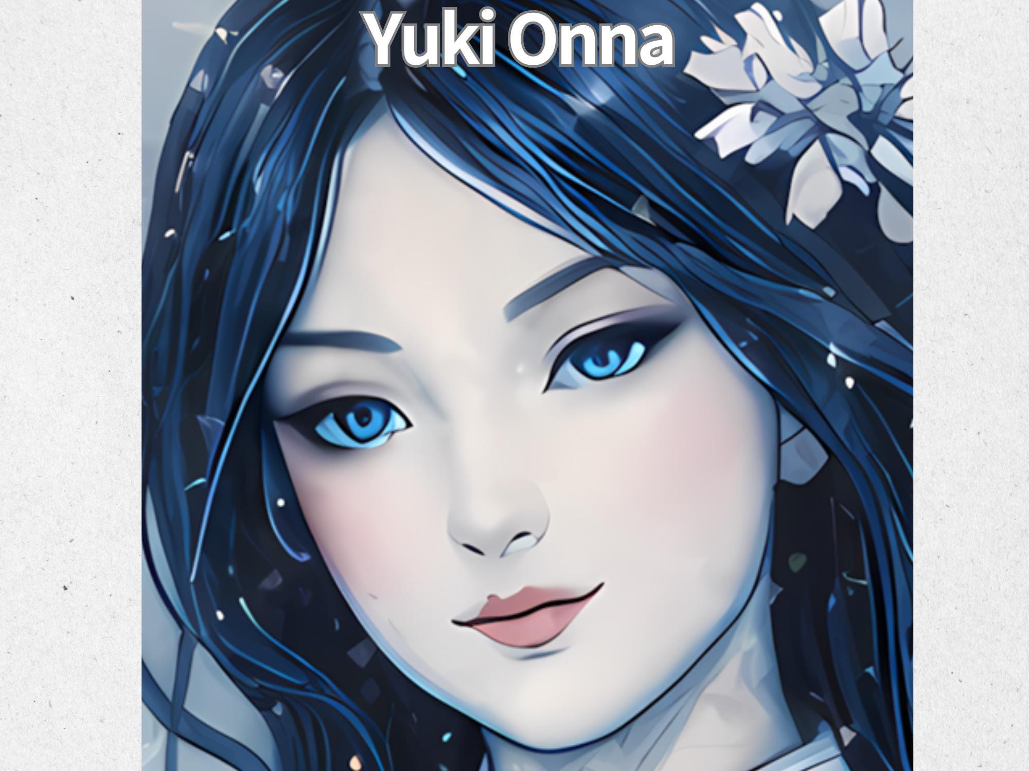 Yuki Onna Yokai Coloring Page – Japanese Art Print – Digital Download ...