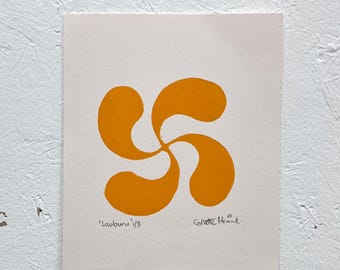 Basque sun symbol Lauburu