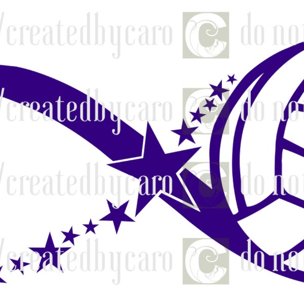 Volleyball Stars Infinity SVG