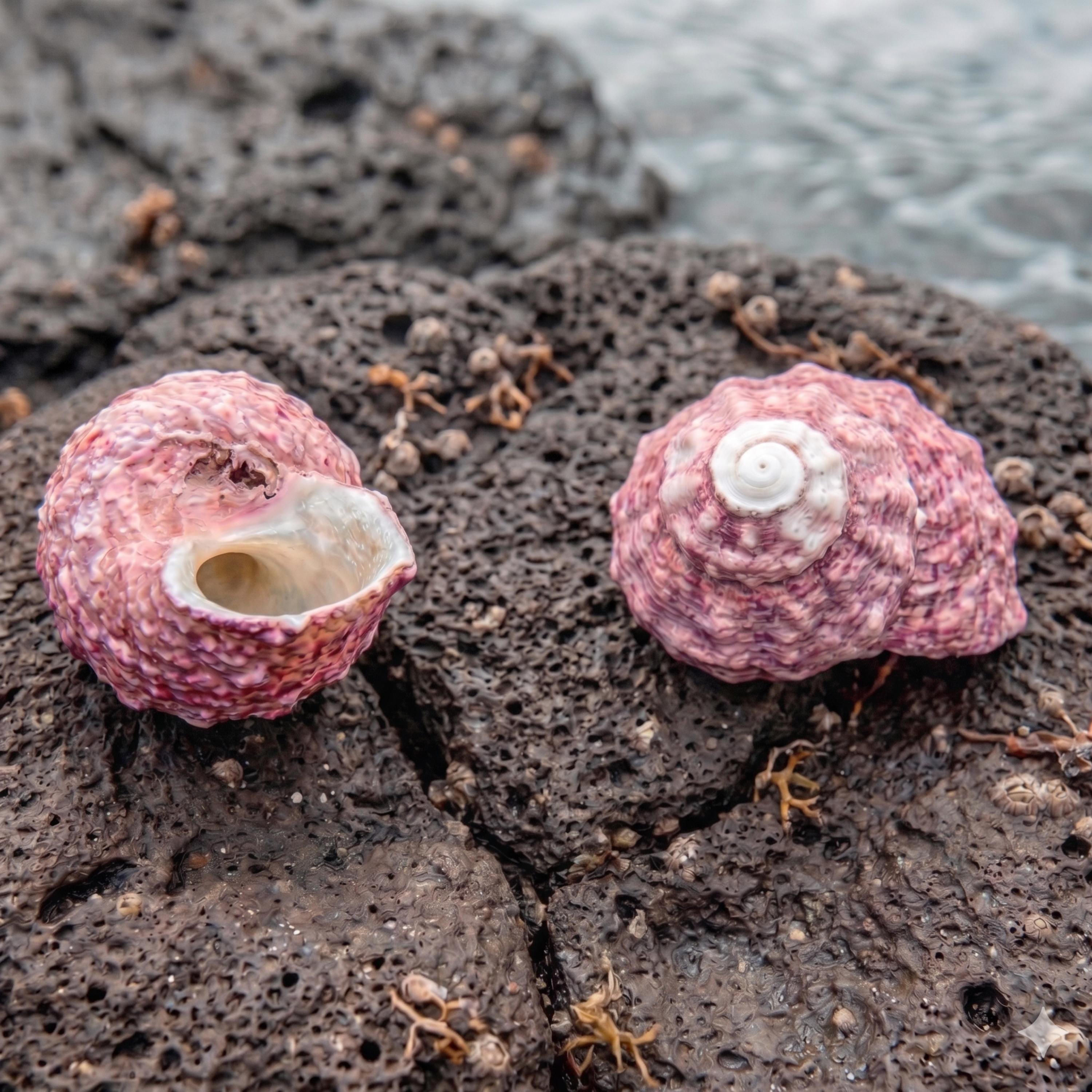 Delphinula Shell Real Red Angaria Shell Specimen | Delphinula Sea Snail | Coastal Craft ...
