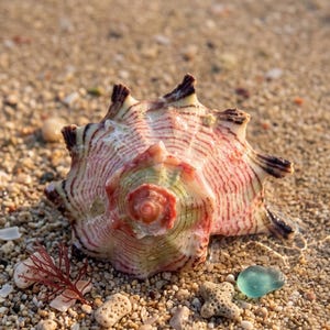 Real Spiky Conch Shell | Natural Ocean Seashell Specimen | Marine Biology Art | Coastal Aesthetic Decor | Oddities Cabinet