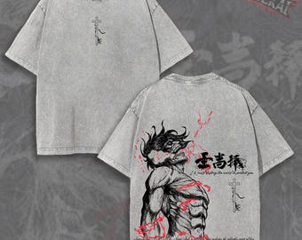 Eren Attack Titan Destroy World Heavyweight Graphic Tee Pump Cover