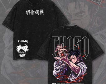 Choso Blood Manipulation Jujutsu Vintage Wash Heavyweight Graphic Tee Pump Cover