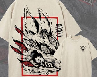 Aki Hayakawa Fox Devil Chainsaw Man Pump Cover Oversized Vintage Wash Heavyweight Tee