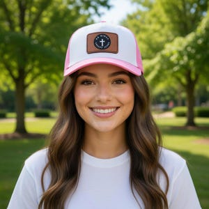 Keine Königen außer Jesus Leder Patch Mütze Christlicher Glaube Hut, Yeshua, Jesus ist König Merch, Herren Christ, Glaube Hut, Muttertagsgeschenk