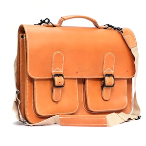 Sacoche cuir cartable cuir sac de prof THIERNO