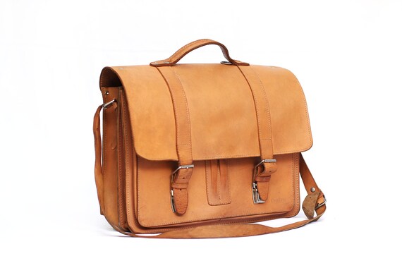 leather school bag