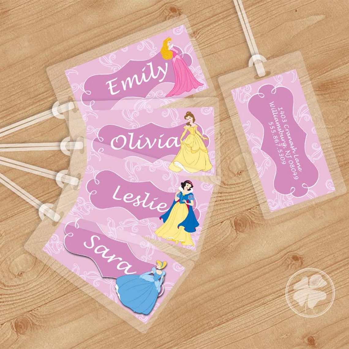 Princess Luggage Tag Bag Tag Backpack Tag ID Tags Etsy