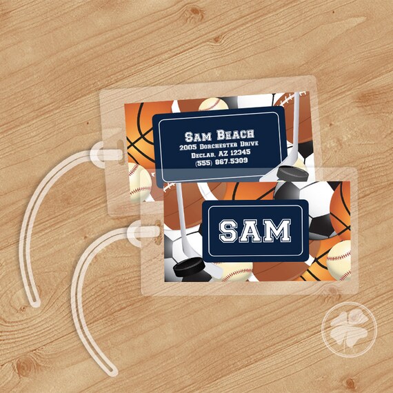 Sports Luggage Tag Bag Tag Backpack Tag ID Tags