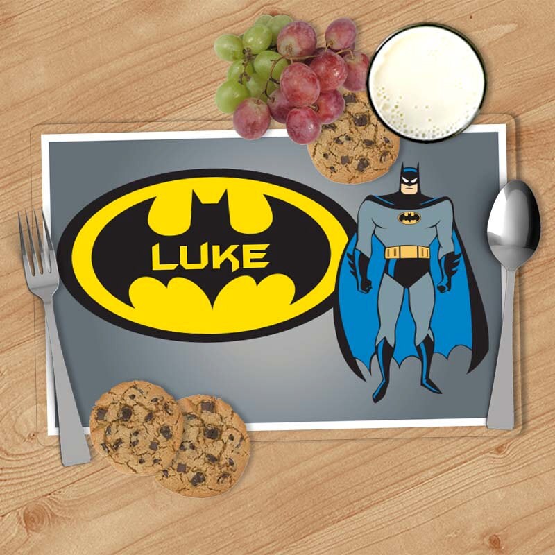 Batman Kids Personalized Placemat Customized Placemats for Etsy
