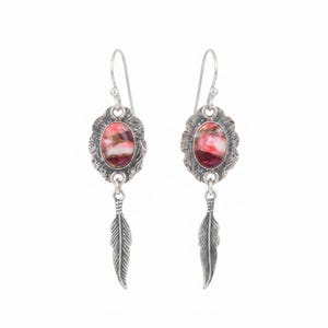 Red Rose Dahlia Loop Earring 925 Sterling Silver And Silver plated Artificial Jewelry, Birthday Gift For Herss, Dainty Earring